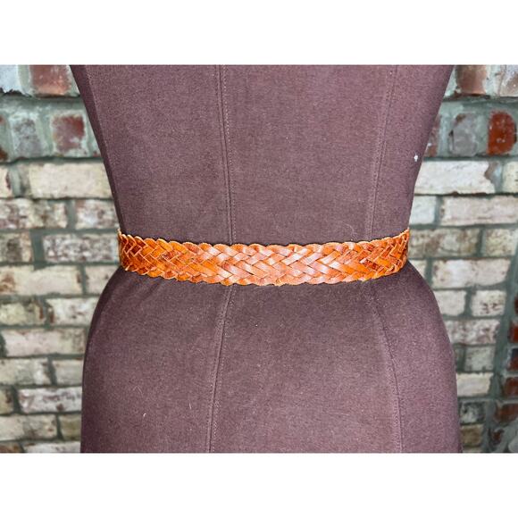 Split leather belt brown size small - Picture 8 of 11